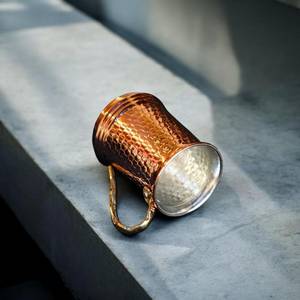 Modern Luxury Handmade 100% Pure Copper Durable <b>Large</b> Capacity Drinking <b>Mug</b> with Handle for Coffee Tea Moscow Mule Home Use - Product Image 3
