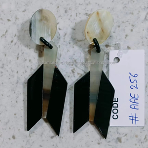 Pendientes de Cuerno para Orejas Sensibles, Pendientes de Cuerno de Estilo Étnico, Aspecto Lindo, Pendientes de Cuerno de Búfalo de Lujo a Precios de Descuento - Product Image 2