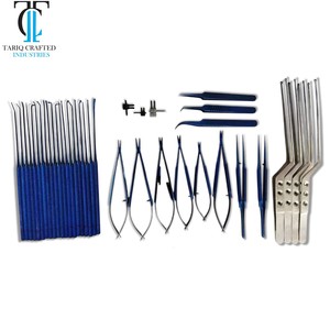 Ensemble d'instruments de microchirurgie, pinces microchirurgicales, ciseaux, porte-aiguilles, kit TARIQ CRAFTED INDUSTRIES - Product Image 1