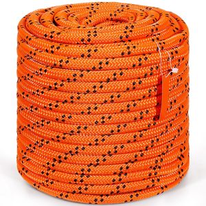 Corda per Arboricoltura a Doppia Treccia in Poliestere, 24 Fili, 3/4 X 220 ft, Resistenza alla Rottura 12700 LBS per Uso Esterno - Product Image 2