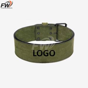 Cinturones de cuero para levantamiento de pesas y entrenamiento de fuerza, con hebilla cuadrada suave, soporte para la espalda, protección profesional para fitness. - Product Image 1