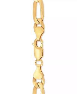 สร้อยคอโซ่ Figaro Link 22 "ชุบทอง18K หรือเงินสเตอร์ลิง | Macy's - Product Image 5
