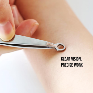 Pinzas de Precisión Profesionales de Acero Inoxidable de Grado Quirúrgico con Punta Redonda, Seguras para la Depilación Facial para Hombres y Mujeres - Product Image 5
