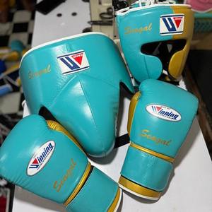 Ensemble de boxe en cuir personnalisé SPALL JP SPORTS avec broderie de n'importe quel nom, ensemble d'entraînement et de sparring personnalisé avec fermeture auto-agrippante - Product Image 4