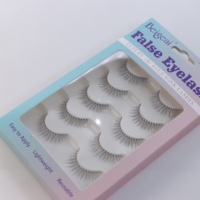 Faux cils faits à la main, aspect naturel, 5 paires, bande acrylique transparente de qualité supérieure, bande invisible pour un usage quotidien