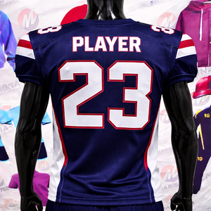 Camiseta de Fútbol Americano Personalizada de Manga Corta para Equipos y Ligas, de Secado Rápido, Transpirable, 100% Poliéster, Sublimada - Product Image 2