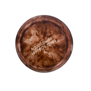 Assiette de service en résine de style religieux Artizon Studio de haute qualité, artisanale, polie, luxe, pour mariage, décoration de la maison - Product Image 5