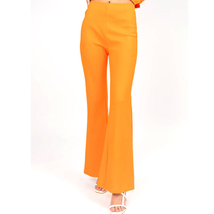 Elegant Style Thick Fleece Women's Flare Sweatpants Unique Designer Made High Stretchable Ankle Length <b>Trousers</b> In Low MOQ - Product Image 1