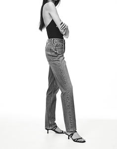 Jeans Vaqueros Anchos Personalizados para Mujer, Estilo Vintage, Lavados, con Bordado, Diseño de Jeans Anchos de Mezclilla - Product Image 5