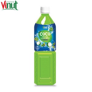 Eau de noix de coco saveur de kiwi OEM ODM marque privée boisson Mfr formulation personnalisée Vietnam usine 1L bouteille en PET 12 bouteilles Carton - Product Image 1