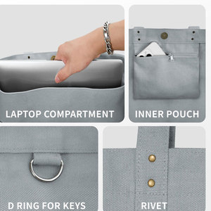Sac de courses promotionnel personnalisé avec logo, réglable, résistant à l'eau, en polyester durable, écologique, pour usage extérieur, imprimé numériquement, tendance - Product Image 4