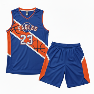 Basketball Uniform Wholesale Set Unisex Lightweight Breathable 100% Polyester Custom Team Name Training Sportswear - Product Image 1