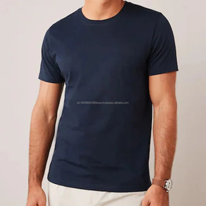 T-shirts pour hommes personnalisables en gros, avec logo brodé ou imprimé, 100% coton, design uni - Product Image 5