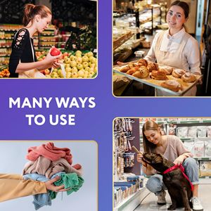 Rollo de 250 piezas 18 \ "X 24 \" Bolsas de plástico transparente Bolsas de almacenamiento de alimentos impermeables de 13 micras de espesor-50 + 220 grados F para alimentos - Product Image 5