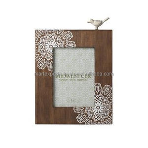 Cadre photo personnalisable en bois massif naturel, style rustique et créatif, fait main, décoration intérieure, cadeau pour les souvenirs de mariage - Product Image 6
