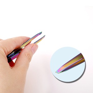 Eyebrow Tweezer Hair Slanted <b>Puller</b> Stainless Steel Eye Brow Clips Hair Removal Slant Tip Eyelash Tweezer Makeup <b>Tool</b> - Product Image 5