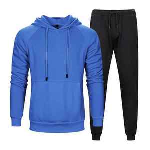 Men's Winter Classic Wholesale Customize Cotton Breathable Quick Dry Sporty Track <b>Clothes</b> Sport Running Zip Suit Tracksuits - Product Image 5