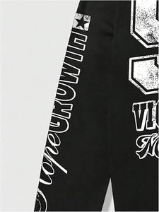Print Jersey Tops Graphic Tee Short <b>Sleeve</b> O-Neck T-Shirt Streetwear 100% Cotton Worsted - Product Image 3
