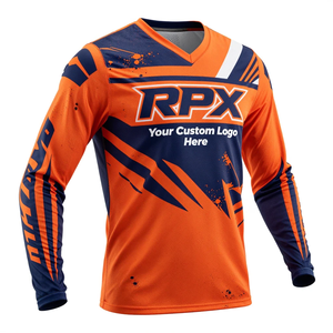 Maillot de motocross léger 100 % polyester pour la course cycliste, respirant et adapté aux compétitions. - Product Image 4
