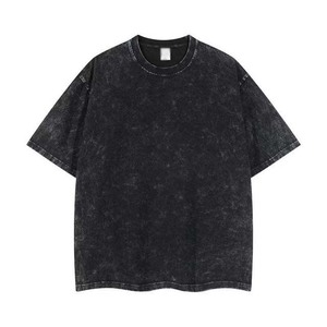 เสื้อยืดผู้ชายผ้าฝ้ายแท้ 100% หนัก 220 กรัม ซักย้อมสไตล์วินเทจ คุณภาพสูง ทรงโอเวอร์ไซส์ รับสกรีนโลโก้ เสื้อยืดผู้ชาย - Product Image 4