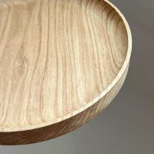 Plateau de service ovale en bois biologique, plateau de table rustique, plat de présentation en bois fait à la main pour la salle à manger, la cuisine et la décoration - Product Image 2