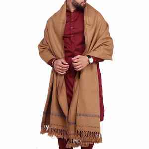 Men Winter Wool <b>Shawl</b> Soft Warm Breathable Solid Traditional Elegant Formal <b>Wrap</b> - Product Image 5