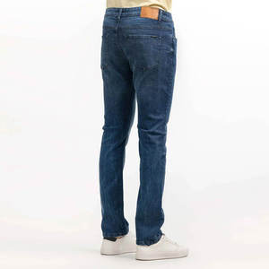 Pantalon en jean enduit de haute qualité, coupe droite, grande taille, style urbain, avec technique de lavage de qualité supérieure disponible - Product Image 4