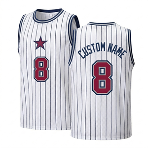 Ensemble d'uniformes de basketball sans manches en polyester 100 % respirant, imprimé numériquement sur mesure, antibactérien, avec taille élastique à l'avant - Product Image 1