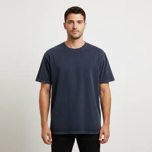 High Quality Wholesale 100% Cotton Plus Size Men's T-Shirts Plain Custom Silk Screen Printing Oversized White Blank T-Shirts - Product Image 3