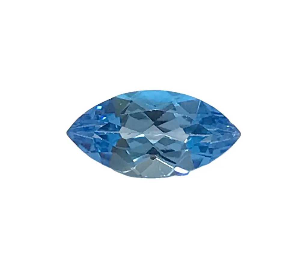 Véritable topaze bleue suisse 2.5x5mm coupe marquise à facettes prix d'usine de gros pierre précieuse en vrac pour votre fabrication de bijoux merveilleux