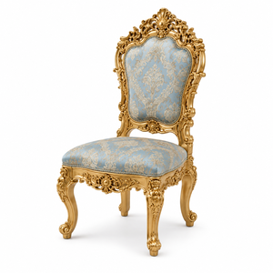 Classical Palace Inspired Carved <b>Dining</b> Room Furniture 10 Seater Ornate <b>White</b> Gold Inlay Oval <b>Dining</b> <b>Table</b> with Carved Chairs - Product Image 4