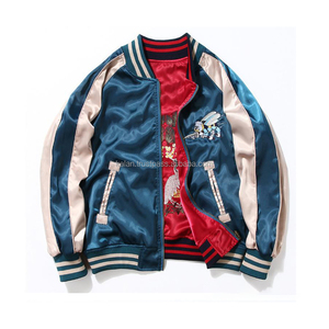 Streetwear Varsity <b>Jacket</b> K-VJ-180 Custom Vintage College Letterman <b>Jacket</b> Nylon Baseball <b>Jacket</b> Men Women Bird Design - Product Image 5