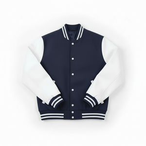 Mens Fashion Varsity Jacket Cotton Polyester 300 GSM Regular Fit Snap <b>Button</b> Street Wear Comfortable Durable OEM Service - Product Image 4