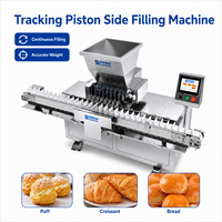 Machine de remplissage de crème à suivi servo pour ligne de production industrielle de boulangerie