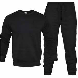 Nouvelle Collection de Vêtements pour Hommes - Ensemble 2 Pièces Hip Hop - Survêtement Casual Streetwear - Ensemble Hoodie et Pantalon de Jogging Couleur Unie - Product Image 2
