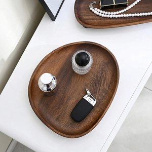 Handmade Wooden Food Serving <b>Platter</b> for Appetizer Cheese Fruit and Snacks - Product Image 3