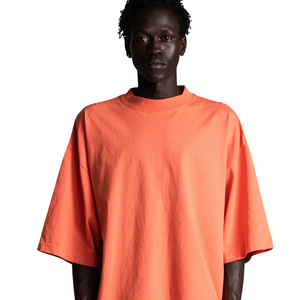 T-shirt Homme Oversize Col Rond Manches Courtes Évasées Épaules Tombantes Coupe Boxy Décontracté Streetwear Personnalisé Vente en Gros Coton Vêtements - Product Image 3
