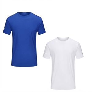 Camiseta Deportiva de Verano para Hombre, Cuello Redondo, Manga Corta, Malla Transpirable, Personalizable, Color Sólido Naranja Verde Lima, Poliéster - Product Image 2
