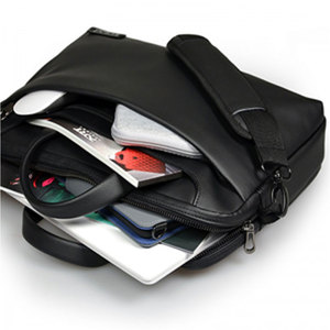 Traveler Business Laptop Sleeve Sling Bag Shoulder Strap 13.3/15.6 Inch Unisex Genuine Leather <b>Large</b> Portable Laptop <b>Backpack</b> - Product Image 3