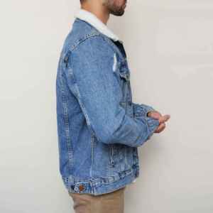 Custom Logo Denim Jacket Men Designer Casual Cotton Jacket OEM Jean Male Best Quality Denim Jackets For Men - Product Image 1