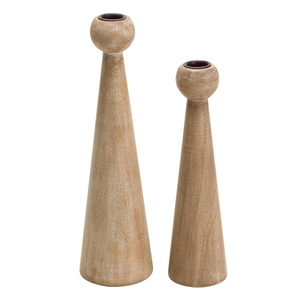 Amazing Wood Tapered Candle Stand Set for Home Decoration Handmade Natural Finish Customized Candle Taper - Product Image 6