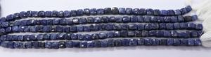 AAA Natural Sodalite Faceted Cube Gemstone Beads 6-7 MM Sodalite 3D Box Cube Beads 8 Inch Natural Sodalite Loose Beads Jewelry - Product Image 6