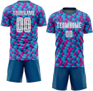 Uniforme de Fútbol 100% Poliéster, Conjuntos Deportivos Transpirables de Primera Calidad con Logotipo, Nombre del Equipo, Servicio OEM - Product Image 3