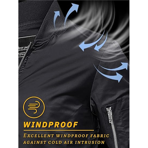 Wholesale Men Bomber <b>Wind</b> <b>Breaker</b> Jacket Men Clothing Male Casual Streetwear Fashion Pilot Baseball Jacket Coat - Product Image 5