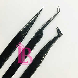 Hand Testing Eyelash Tweezers Customize Black Plasma Color Stainless Steel Sustainable Tweezers Hot Sale Eyelash Tools - Product Image 5