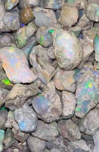 OPAL <b>GEMS</b> Natural Ethiopian Opal Rough Multi <b>Fire</b> Opals Good Quality 10.00 Carat 25X14X8MM October Birthstone - Product Image 2