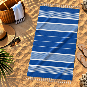 Toalla Hammam 100% Algodón de Alta Calidad, Toalla Fouta Personalizada con Diseño a Rayas para Mujer, Exportador en India - Product Image 5