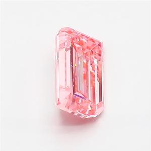 Diamant de laboratoire rose vif fantaisie 3,00 ct VS1, taille émeraude en forme de feuille (FLAME) à facettes, certifié IGI, pierre libre pour la fabrication de bijoux - Product Image 4