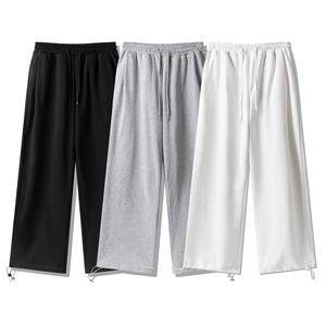 Pantalon de survêtement pour homme avec logo personnalisé, vente en gros, dernières créations, coupe large, décontracté, taille haute, avec cordon de serrage, 300 g/m², pour activités de plein air et escalade - Product Image 2