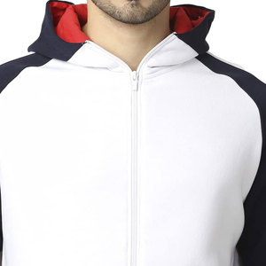 Sweat-shirt à capuche zippé en coton mélangé pour homme, confortable, à manches longues, veste à capuche élégante et décontractée pour l'automne et l'hiver - Product Image 5